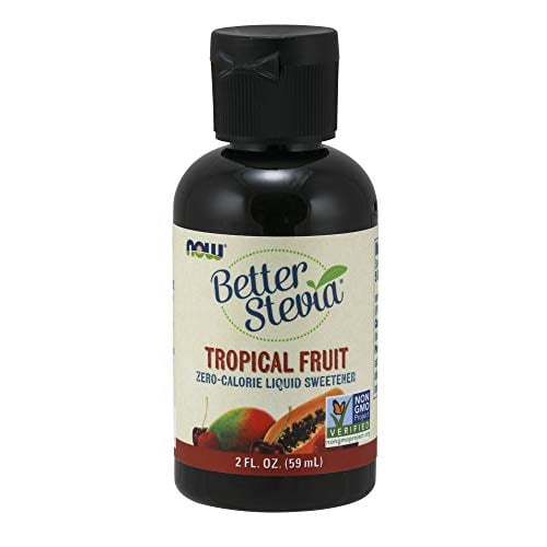 Book Cover NOW Foods Better Stevia Tropical Fruit Liquid, 2-Ounce