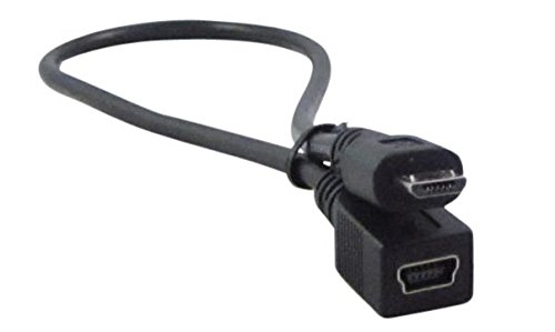 Book Cover YCS basics USB micro male to USB mini female adapter cable 1 Ft