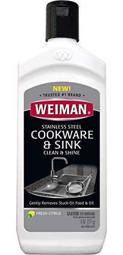 Book Cover Weiman Stainless Steel Sink Cleaner & Polish, 8 fl oz