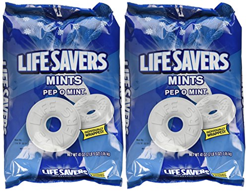 Book Cover Life Savers, Pep-O-Mint Hard Candy, 41oz Bag
