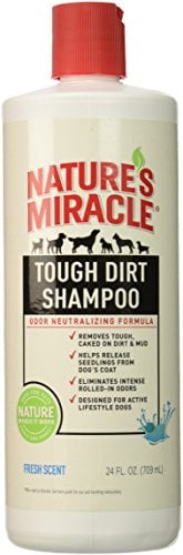 Book Cover Nature's Miracle Tough Dirt & Odor Shampoo, 24 oz