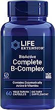 Book Cover Life Extension BioActive Complete B Complex â€“ Complete Formula for Vitamin B Benefits â€“ Gluten-Free, Non-GMO â€“ 60 Vegetarian Capsules