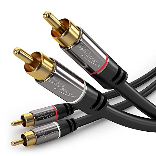 Book Cover KabelDirekt (10 feet) 2 x RCA Male to 2 x RCA Male Stereo Audio Cable - PRO Series