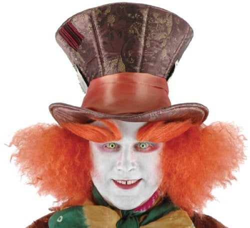 Book Cover Disney Mad Hatter Hat with Hair for Women and Men by elope