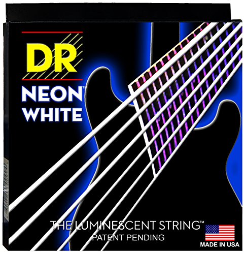 Book Cover DR Strings NWE-10 HIDEF NEONâ„¢ WHITE Colored Electric Guitar Strings: Medium 1046