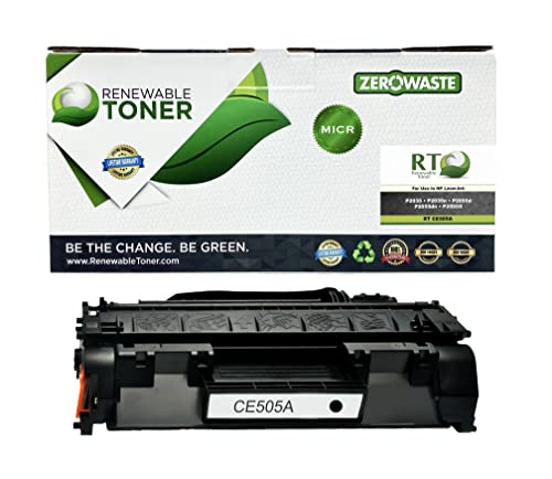 Book Cover Renewable Toner Compatible MICR Toner Cartridge Replacement for HP 05A CE505A Laser Printers P2035 P2055