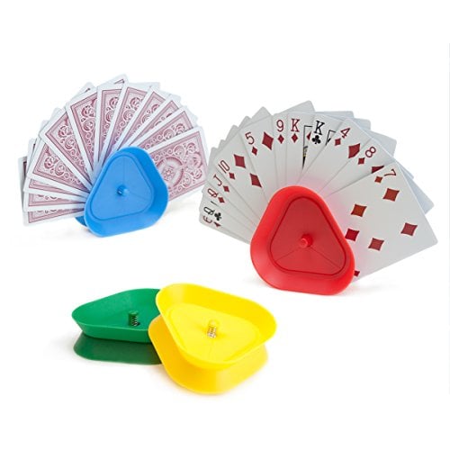 Book Cover Brybelly Triangle Shaped Hands-Free Playing Card Holder