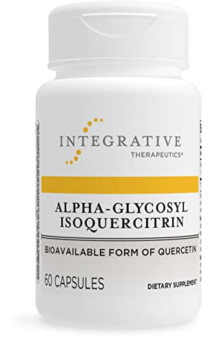 Book Cover Integrative Therapeutics Alpha-Glycosyl Isoquercitrin - Quercetin Supplement That Supports Antioxidant Pathways and Cellular Regulation* - Gluten Free - 60 Vegan Capsules