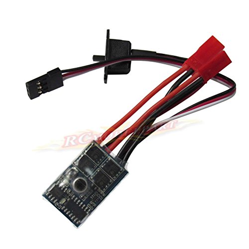 Book Cover Hobbypower Rc ESC 10a Brushed Motor Speed Controller for 1/16 18 Rc Car Boat Tank w/Brake