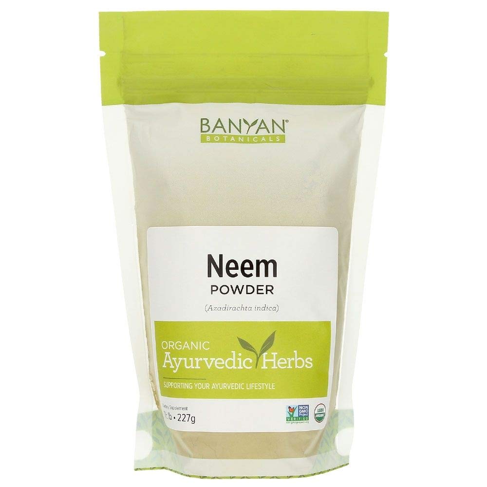 Book Cover Banyan Botanicals Neem Powder - Organic Azadirachta Indica - Purifying Ayurvedic Herb for Healthy Skin & Blood* – 1/2 lb. – Fair for Life Sustainably Sourced Non-GMO Vegan