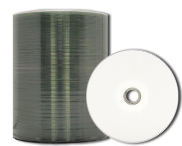 Book Cover MediaPro Blank CD - Professional Grade White Inkjet Hub Printable CD-R - 100 Pack