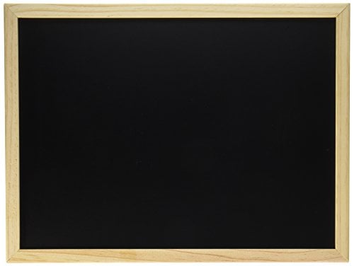 Book Cover Darice Erasable Blackboard with Wood Frame-Use with Chalk or Chalk Markers-Unfinished Wood Frame Ready to Decorate-Perfect for First Day of School, Baby Milestones, Events, Chalk Art and More, 12