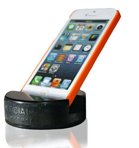 Book Cover PUCKUPS - Indestructible Hockey Puck Cell Phone Stand - The Best Universal Smartphone/iPhone Xs Xs Max Xr X 8 7 6 / All Samsung Galaxy/Note/Google Pixel/PUCKUP Made from a Real Hockey Puck