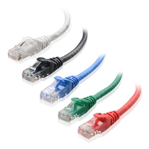 Book Cover Cable Matters 5-Color Combo Snagless Cat6 Ethernet Cable (Cat6 Cable, Cat 6 Cable) 1 Foot