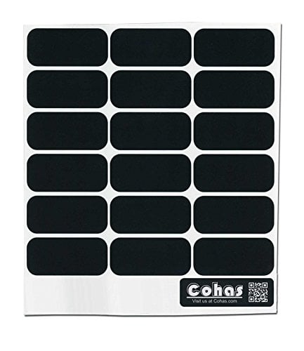 Book Cover Cohas Chalkboard Labels for Party Cups and Supplies includes No Marker and 126 Labels, Refill Kit, No Marker