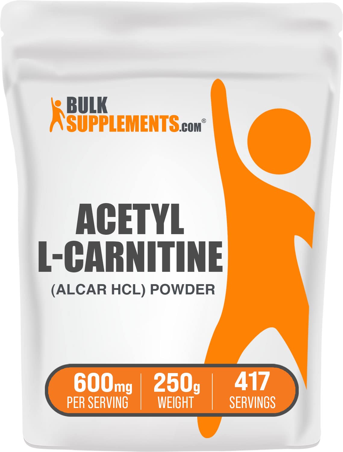 Book Cover BULKSUPPLEMENTS.COM Acetyl L-Carnitine Powder - ALCAR HCl - ALCAR 600mg - ALCAR Powder - Carnitine Supplement - Carnitine Powder - Acetyl-L-Carnitine - 600mg per Serving (250 Grams - 8.8 oz) 8.82 Ounce (Pack of 1)