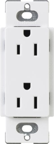Book Cover Lutron CARS-15-TR-WH Duplex Receptacle, White