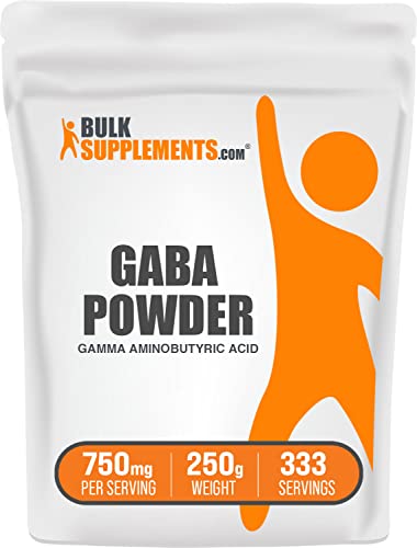 Book Cover BULKSUPPLEMENTS.COM Gamma Aminobutyric Acid Powder - GABA Calm - GABA 750mg - GABA Supplements - GABA Powder - Focus Aid & Stress Supplements - 750mg per Serving (250 Grams - 8.8 oz)