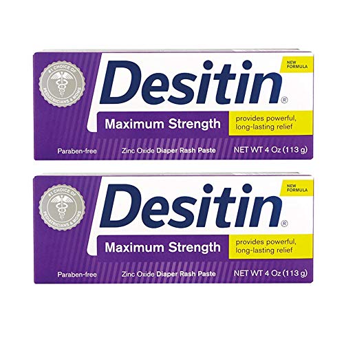 Book Cover Desitin Diaper Rash Maximum Strength Paste 4 oz (113 g) (Pack of 2)