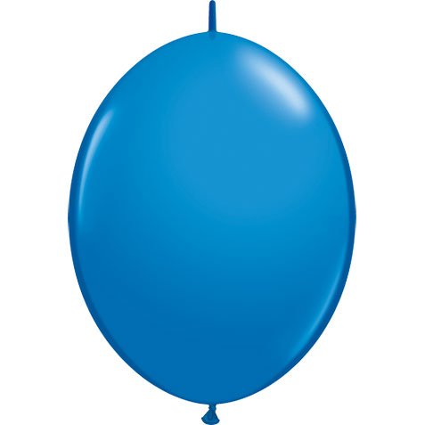 Book Cover Qualatex Quick Link Balloons - Dark Blue - Bag of 50