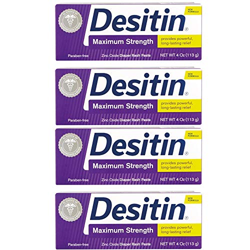 Book Cover DESITIN Maximum Strength Diaper Rash Paste 4 oz (Pack of 4)