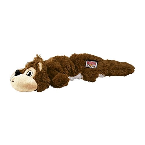 Book Cover KONG Scrunch Knots Squirrel Dog Toy, Medium/Large