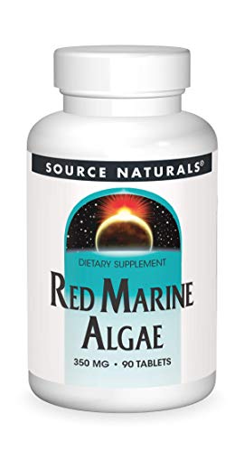 Book Cover Source Naturals Red Marine Algae 350 mg Superfood Packed with Minerals & Vitamins - 90 Tablets