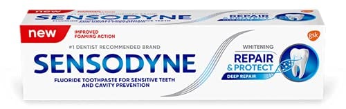 Book Cover Sensodyne Repair and Protect Whitening Toothpaste [Pack of 4]