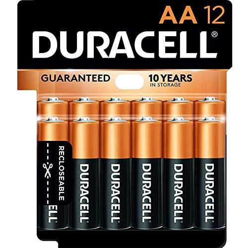 Book Cover Duracell - CopperTop AA Alkaline Batteries - long lasting, all-purpose Double A battery for household and business - 12 Count
