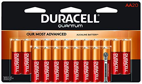 Book Cover Duracell Quantum AA Alkaline Batteries - Long Lasting, All-Purpose Double A battery for Household and Business - 20 count