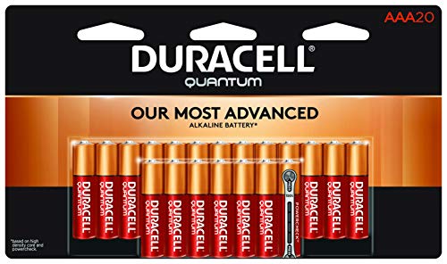 Book Cover Duracell - Quantum AAA Alkaline Batteries - long lasting, all-purpose Triple A battery for household and business - 20 Count (Pack of 1)
