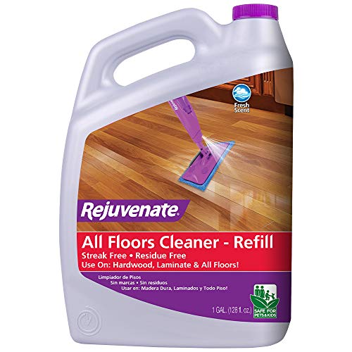 Book Cover Rejuvenate High Performance All-Floors and Hardwood No Bucket Needed Floor Cleaner Powerful PH Balanced Shine with Shine Booster Technology Low VOC Best in Class Products 128oz