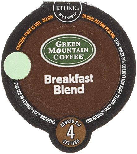 Book Cover Green Mountain Coffee Breakfast Blend, Vue Cup Portion Pack for Keurig Vue Brewing Systems, 16 Count