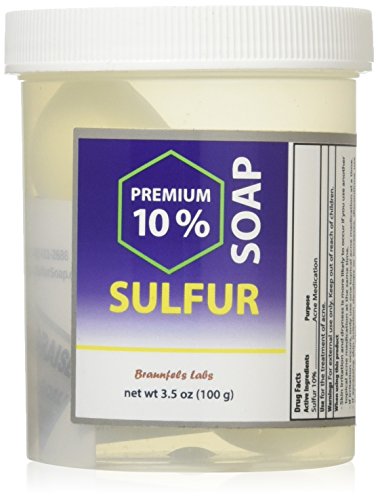 Book Cover Braunfels Labs 10% Sulfur Soap in Suds Jar (3.5 oz)
