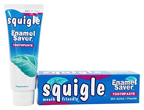 Book Cover Squigle - Enamel Saver Toothpaste Peppermint - 4 oz.