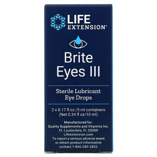 Book Cover Life Extension Brite Eyes 2 Vials (5 Ml Each), Healthcare/Health Care, 0.17 Fl Oz (Pack of 2)