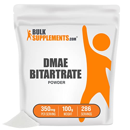 Book Cover BULKSUPPLEMENTS.COM DMAE Bitartrate - Acetylcholine Supplements - DMAE Supplement - Focus Supplement - ATP Supplements - Choline Supplements - DMAE Powder (100 Grams - 3.5 oz)
