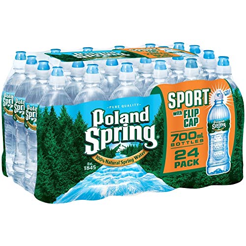 Book Cover Poland Spring Water ,Sport with Flip Cap 23.7 Oz ( Pack of 24 )