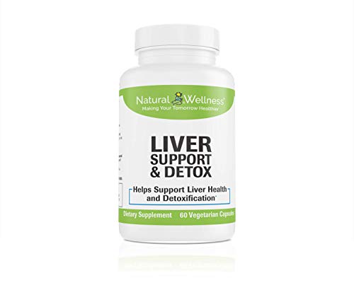 Book Cover Natural Wellness Premium Liver Support & Detox Cleanse Supplement - Made with Non-GMO Ingredients Combining Milk Thistle, NAC, Turmeric, Dandelion, Vitamins B6, B12, C, and More.