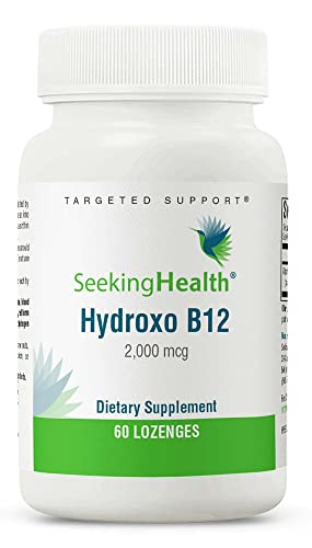 Book Cover Seeking Health Hydroxo B12, 2000 mcg Methyl-Free B12 Vitamin Lozenges, Supports Methylation and Homocysteine Levels, Vegan and Vegetarian (60 lozenges)