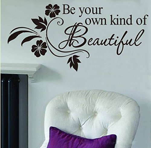 Book Cover Picniva Be Your Own Kind of Beautiful Decals Flower Vine Wall Sticker Art Décor