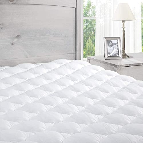 Book Cover ExceptionalSheets Pillow Top Mattress Pad | Found in Marriott Hotels with Fitted Skirt and 18