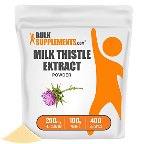 Book Cover BULKSUPPLEMENTS.COM Milk Thistle Extract Powder - Herbal Extract for Liver Health, Milk Thistle Supplement - 250mg of Silymarin Milk Thistle per Serving, Gluten Free (100 Grams - 3.5 oz)