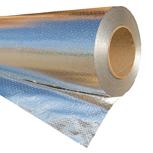 Book Cover RadiantGUARD Xtreme Radiant Barrier Metalized Industrial Grade 500 sq ft roll | 48-inch by 125-feet | X-500-B | Reflective Radiant Barrier Perforated Foil Attic Foil – Blocks 95% of Heat