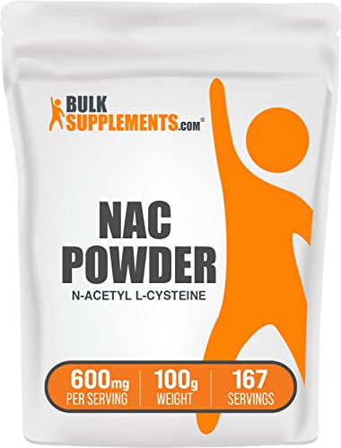 Book Cover BULKSUPPLEMENTS.COM NAC Powder (N-Acetyl L-Cysteine) - NAC 600mg - N-Acetyl Cysteine - NAC Supplement - N Acetyl Cysteine 600 mg - Antioxidant & Immune Support, 167 Servings (100 Grams - 3.5 oz)
