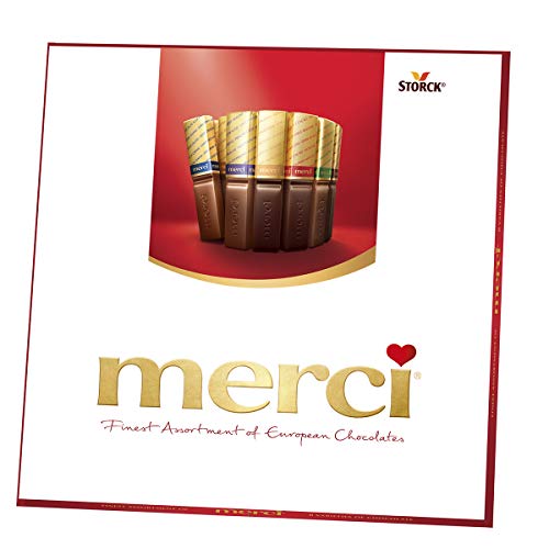 Book Cover MERCI Finest Assortment of Eight European Chocolates, 7 Ounce Box | Chocolate Gift Box for Holiday Gifts, Teacher Gifts, Gifts for Mom, Gifts for Dad, Thank You Gifts or Personalized Gifts