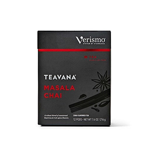 Book Cover Starbucks Teavana Masala Chai Tea Verismo Pods, 12 Count
