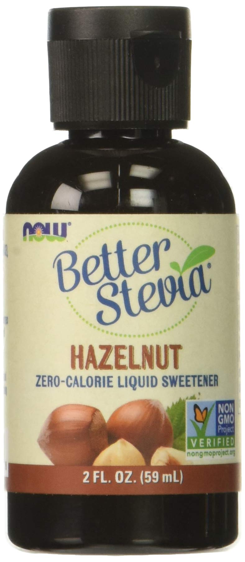 Book Cover NOW Foods Better Stevia Liquid Sweetener Hazelnut -- 2 fl oz