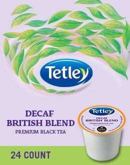 Book Cover Tetley British Decaf Blend Premium Black Tea 96 K Cups