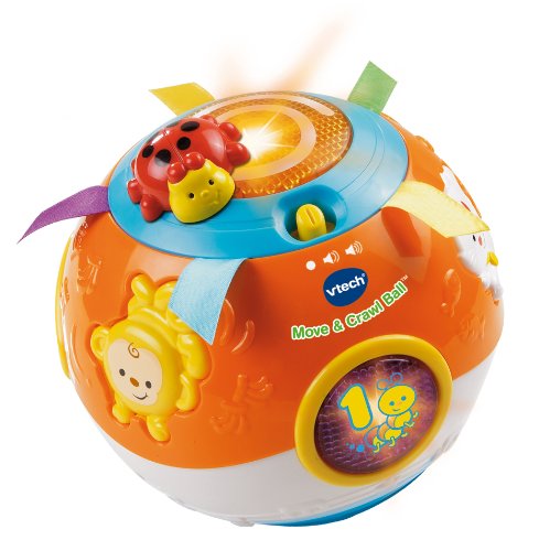 Book Cover VTech Move and Crawl Baby Ball, Orange (Frustration Free Packaging)